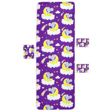 Imagem de STAYTOP Capa de toalha de cadeira de descanso, capa de espreguiçadeira macia com mouse de desenho animado, capas de cadeira de praia com bolsos para jardim ao ar livre, pátio, pátio, banhos de sol