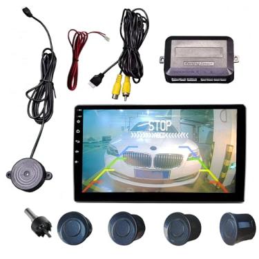 Imagem de SANDETOUN Kit de sensor de estacionamento kit de sensor de reserva sensor reverso para carro 18 opções de cores para sondas ajustável alarme volume profissional sensor de reversa para carro assistente