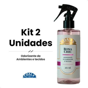 Imagem de Kit 2 Coala Odorizante de Ambientes e Tecidos Rosa Chic 260ml - Coala 
