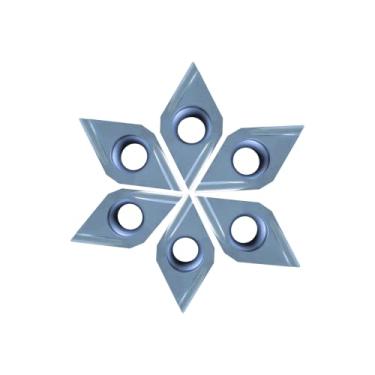 Imagem de Ferramenta de torneamento original DCGT DCGT11T302ER 11T304EL U KTN60 Inserções revestidas para máquina de torno CNC de aço ferramenta de torneamento (DCGT 11T302ER-U KTN60)