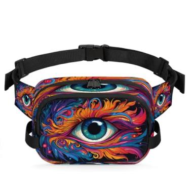 Imagem de Pochete floral mandala boho ciano para mulheres e homens com alça ajustável bolsa de cinto bolsa transversal bolsa de peito bolsa tiracolo bolsa tiracolo, Cor 7