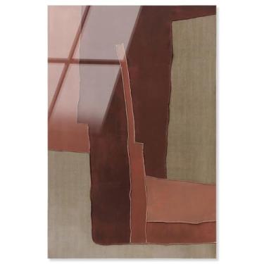 Imagem de Decoração de parede Boho com impressão acrílica Raw Edge III da Art Remedy, pronta para pendurar, 50 x 76 cm