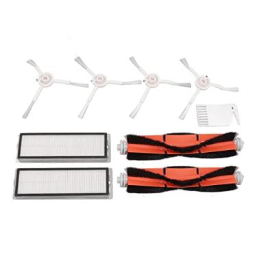 Imagem de Generic Filtros de Escova de Reposição Kit de Pente Plano Branco para Mijia 1C F9 Mi Robot Vacuum Mop Set para Varrer Peças de Manutenção de robô Ecologicamente Correto para Uso Doméstico