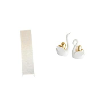 Imagem de Whtkoph Elegante Abajur de Papel em Formato de Cisne para Uma Decoração Aconchegante de Sala de Estar. Capa de Abajur de Chão com Ornamento.