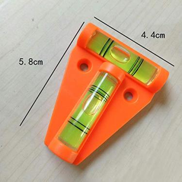 Imagem de ZJchao Nível de Bolha Tipo T Mini Nível de Bolha Compacto Baixo Perfil Nivelador Horizontal de 2 Vias para Caravana Campervan Caixa de Ferramentas Preto Tamanho Pequeno 1 Pacote (ZJchaoiNcSE-38)