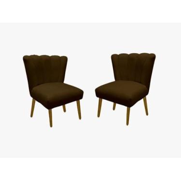 Imagem de 02 Cadeira Pétala Flor Para Sala de estar Penteadeira - Sonho das Polt