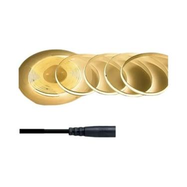 Imagem de Fita De Luz LED COB Flexível De 5M 10M DC12V 24V 8mm Alta Densidade Ne