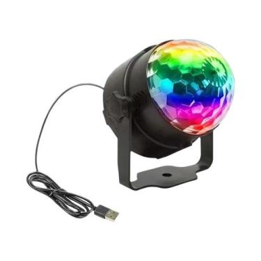 Imagem de Luz De Disco LED RGB Para Palco, Bola DJ Rotativa, Controle Remoto, Co