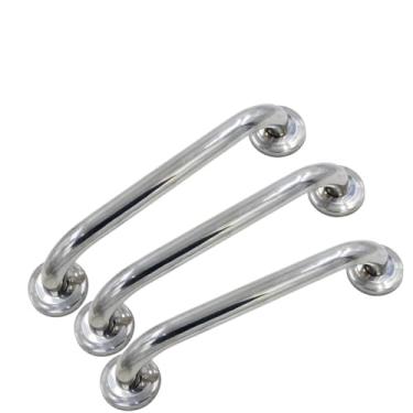 Imagem de Barra de Apoio para Parede em Aço Inox 24mm de Diâmetro Segurança e Acessibilidade (3, 30cm)