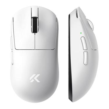 Imagem de MCHOSE Mouse para jogos sem fio A7 V2 Pro Esports 59g, PAW3395, 26K DPI, TOPSPEED Wired 8K/Wireless 1K Polling, bateria de 130 horas PC/Mac branco