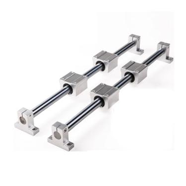 Imagem de 1 peça de guias de eixo óptico corrediças resistentes trilhos de rolamento linear 8 mm 10 mm 12 mm 16 mm (12 x 300 mm)