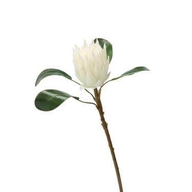 Imagem de Flores artificiais para decoração, estilo europeu, flores imperadoras modernas, buquê de simulação, adequado para casa, escritório, mesa, vaso, arranjos de flores, plantas artificiais e flores