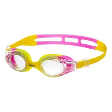 Imagem de Leader Óculos de Natação Infantil Joy, Rosa e Amarelo, Lentes com Proteção UV e Antiembaçante, Design Ergonômico, Material Hipoalergênico