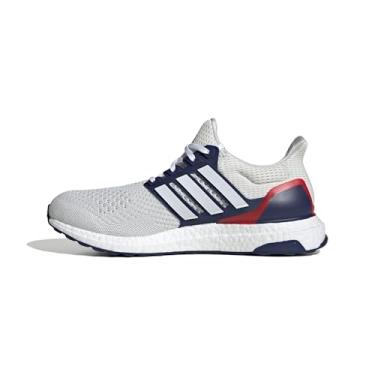 Imagem de adidas Ultraboost 1.0 Tênis masculino, Branco cristal/branco/azul escuro, 39