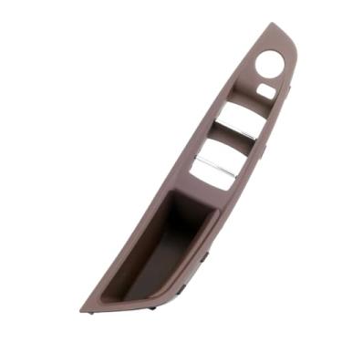 Imagem de Tampa do painel da maçaneta da porta do lado do motorista, compatível com BMW Série 5 F10 F11 F18 520 523 525 528 530 Preto Bege Cinza Vermelho Marrom(LHD Moka)