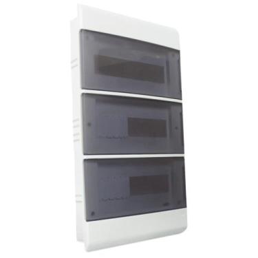Imagem de Quadro de Distribuição de Embutir 3X12 Porta Transparente - SCE36PT - 
