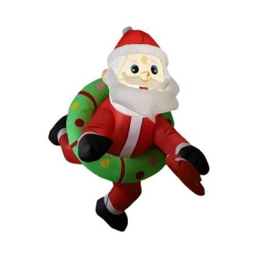Imagem de Guirlanda Inflável De Papai Noel De 3,2 Pés, Decorações De Natal Para 
