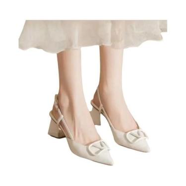 Imagem de Sandálias Femininas De Verão Com Salto Fino E Médio, Casuais, Com Five