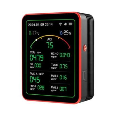 Imagem de Monitor De Qualidade Do Ar WiFi 15 Em 1 Smart Life PM2.5 CO2 TVOC HCHO