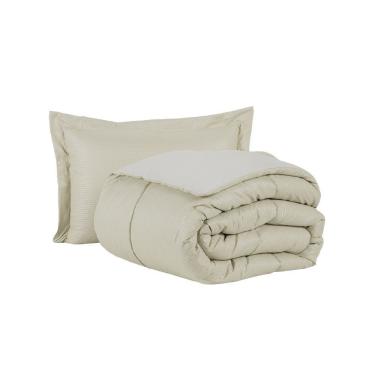 Imagem de Kit Cobre Leito Ravena To Decorando Solteiro 2 Peças Micropercal 200 Fios Toque Acetinado 100% Poliéster - Avela