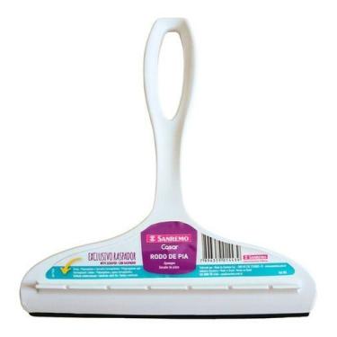 Imagem de Rodo Pia Plástico Cozinha 14 Cm Sanremo Cor Branco, Branco