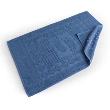 Imagem de Toalha de Piso Wave Gramatura 700g/m² Antiderrapante 01 Peça 100% Algodão - Maré