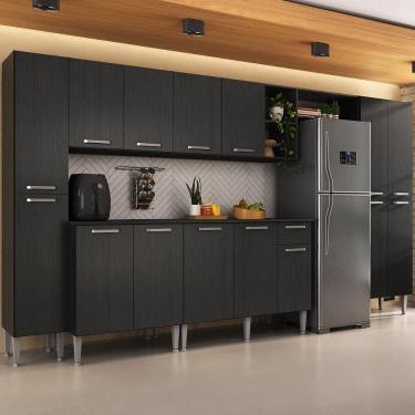 Imagem de Armário Cozinha Modulada Completa 329,5cm Pequim Top Multimóveis MP3755