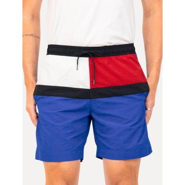 Imagem de Short Tommy Hilfiger Long Drawstring Colourblock Sash Azul Royal-Masculino