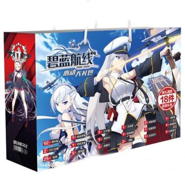 Imagem de Conjunto de caixas de mangá de anime Azur Lanes com adesivo DIY, 18 un