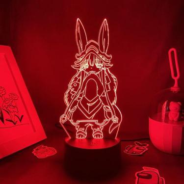 Imagem de Estatueta de anime acrílico 3D Night Light Made In Abyss Nanachi - tai