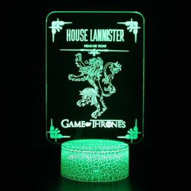 Imagem de Candeeiro de mesa Games Of Thrones 3D LED Ambient Light - Taiyuanketan