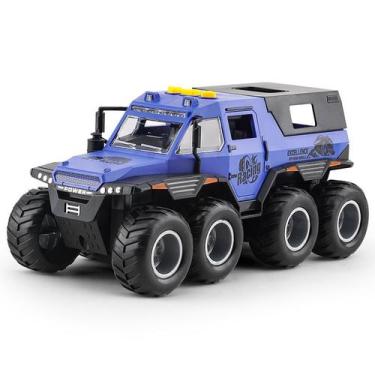 Imagem de Caminhão off-road de brinquedo azul com música e luzes para meninos de