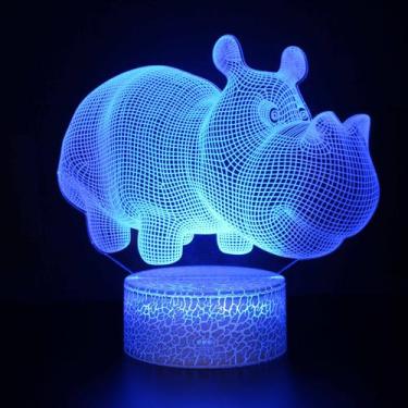 Imagem de Candeeiro de mesa 3D Animal LED Ambient Light Visual Illusion - Taiyua