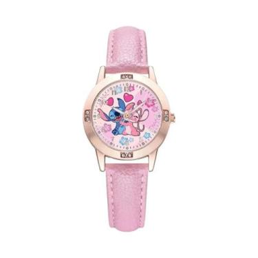 Imagem de Relógio De Quartzo Com Diamantes Lilo & Stitch Para Mulheres, Presente