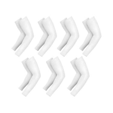 Imagem de Protetores De Braço Unissex Respiráveis Com Proteção Solar - 7 Pares P