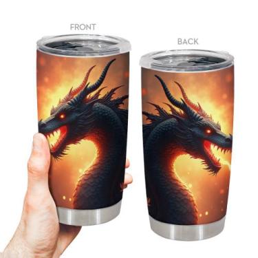 Imagem de Caneca Tumbler Oasisdream de aço inoxidável 600 ml com estampa de drag