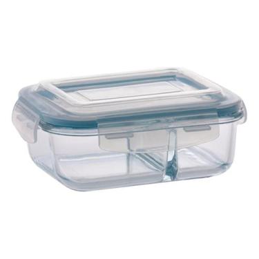 Imagem de Pote vidro 2 divisorias lfh 61007 luatek