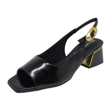 Imagem de Sandalia Feminina Salto Medio Moderna Elegante Piccadilly