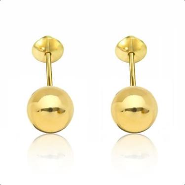 Imagem de Brinco Bola em Ouro 18k 750 4mm - S. Demór Joias