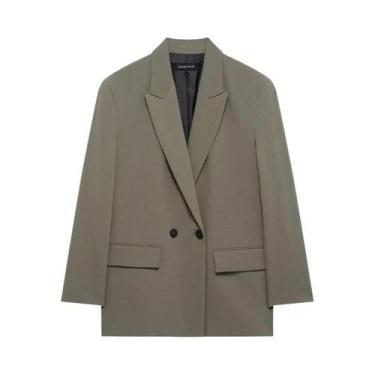 Imagem de Blazer Feminino De Manga Longa, Blazer De Escritório Casual, Jaquetas 