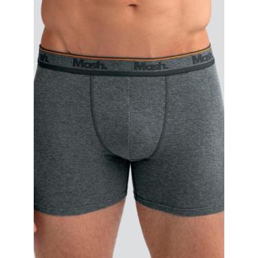Imagem de Cueca Boxer Longa Mash 170.46 Masculina Basic Cotton T. P/GG, G, Cz10,