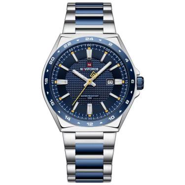 Imagem de Relógio de Quartzo Masculino Pulseira de Aço Inoxidável 3ATM