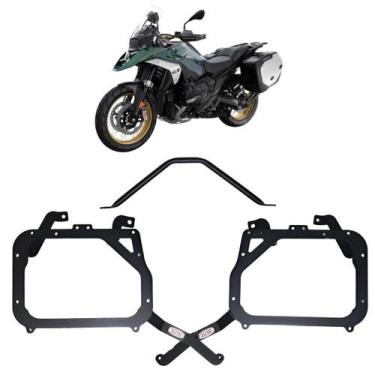 Imagem de Suporte Baú Lateral SCAM para BMW R1300 GS 2024+ em Aço Carbono 5mm