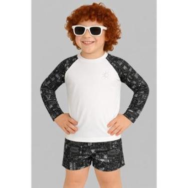 Imagem de Conjunto Infantil Menino Camisa Térmica Uv50 E Bermuda-Masculino