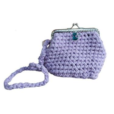 Imagem de Bolsa Infantil violeta em fio de malha - Zeny Bolsas