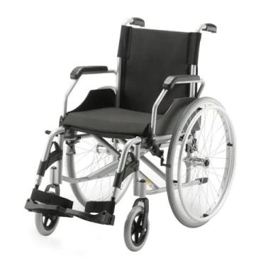 Imagem de Cadeira de Rodas Dellamed em Alumínio Dobrável até 120 Kg D600