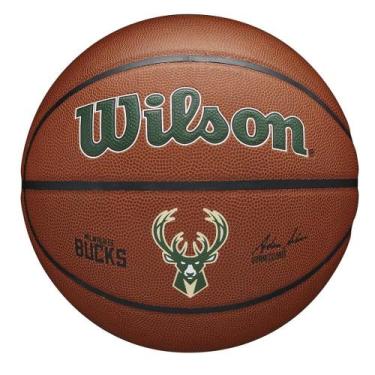 Imagem de Bola de Basquete Wilson Milwaukee Bucks Team Alliance 7