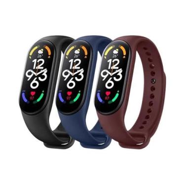 Imagem de Pulseira De Silicone Para Mi Band 7 6 5 4 3, Substituição De Pulseira 
