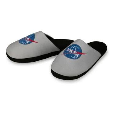 Imagem de Pantufa Chinelo Astro Cinza Sola Emborrachada Importway Tamanho 38/39 