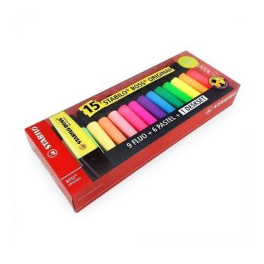 Imagem de Marca Texto Stabilo Boss Dp C/15 7015-01-5 - Cis